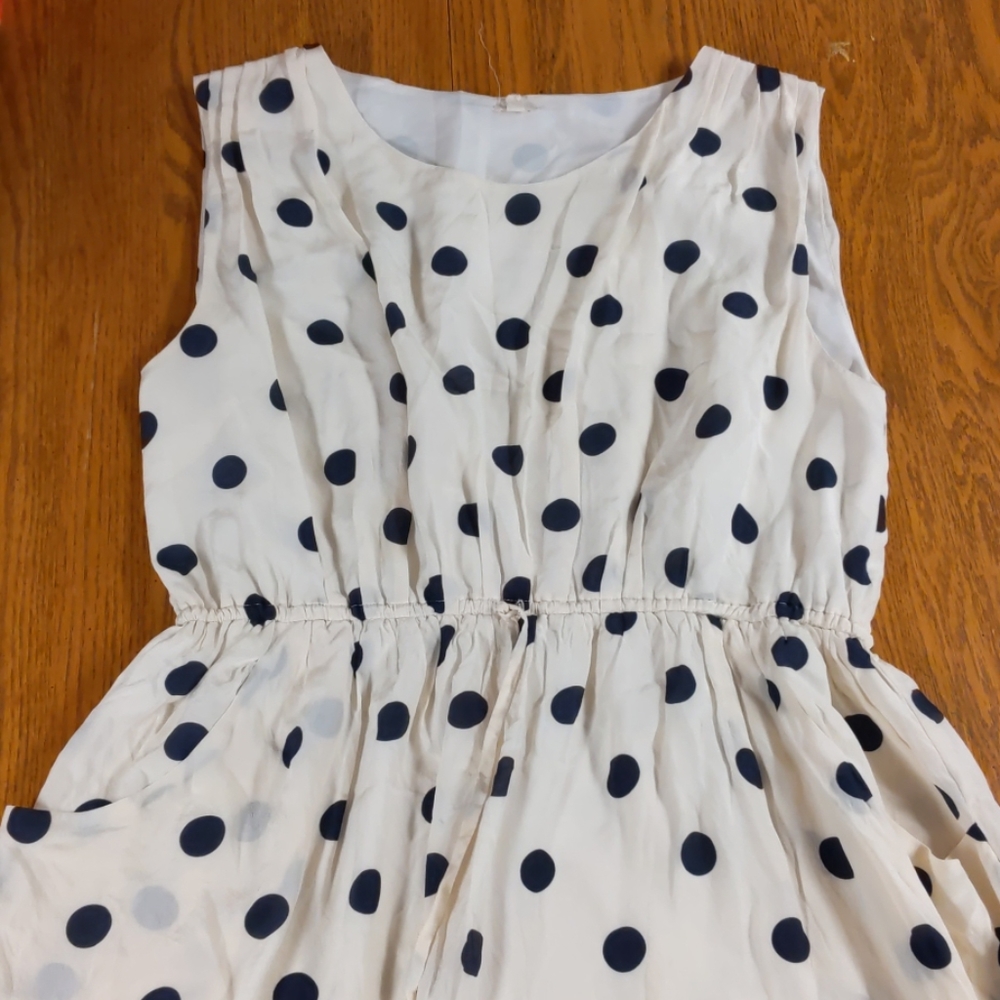 J. Crew polka dot sleeveless dress